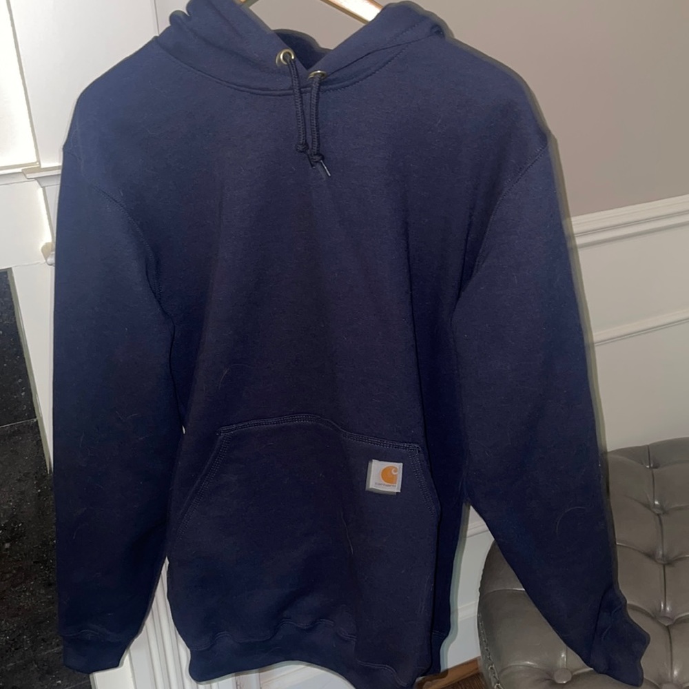 Navy blue Carhartt mens hoodie